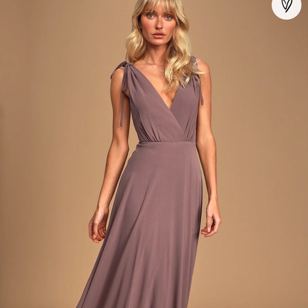 Lulu's Dance the Night Away Purple Backless Maxi